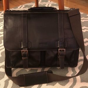 Kenneth Cole Reaction Men’s Leather Laptop Bag